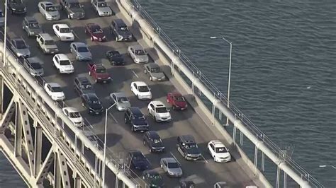 Another storm hits Bay Area: 4 lanes blocked on Bay Bridge